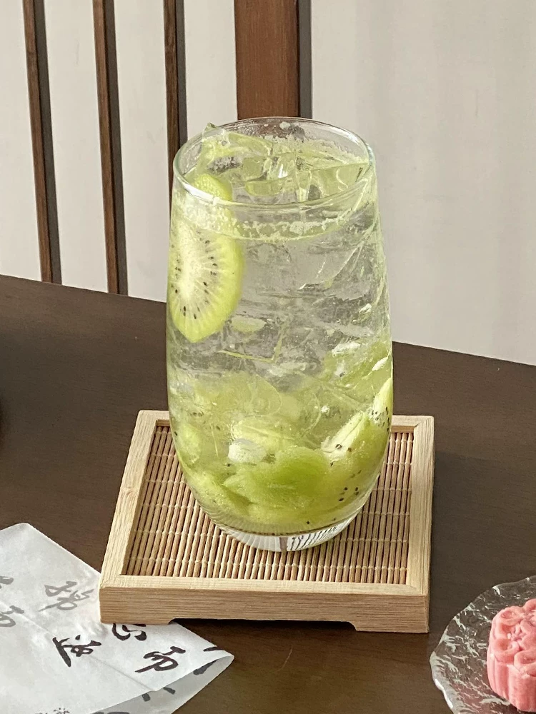 Cốc thủy tinh Mojito dùng trong gia đình, cốc uống nước trong suốt, cốc nước có ga, cốc cocktail sáng tạo, cốc nước trái cây, cốc đồ uống lạnh.