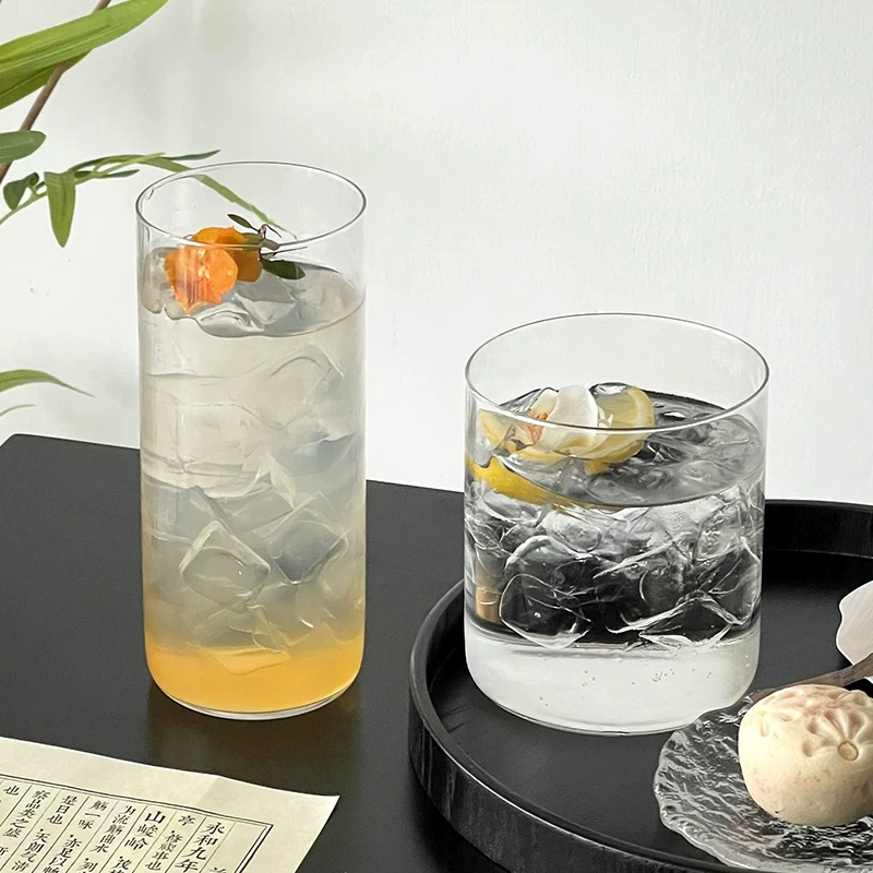 Cốc thủy tinh siêu mỏng kiểu Nhật, cốc thẳng, cốc cocktail sáng tạo, cốc uống nước dài, cốc Collins, cốc Long Island Iced Tea.