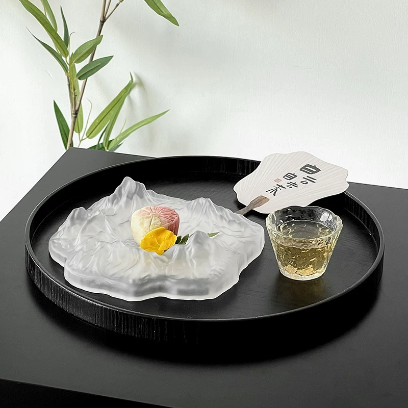 Khay đựng trà kiểu Trung Quốc phong cách Thiền, khay bánh ngọt cao cấp, khay tráng miệng tinh tế, khay tráng miệng trà chiều, khay trà, khay phục vụ.