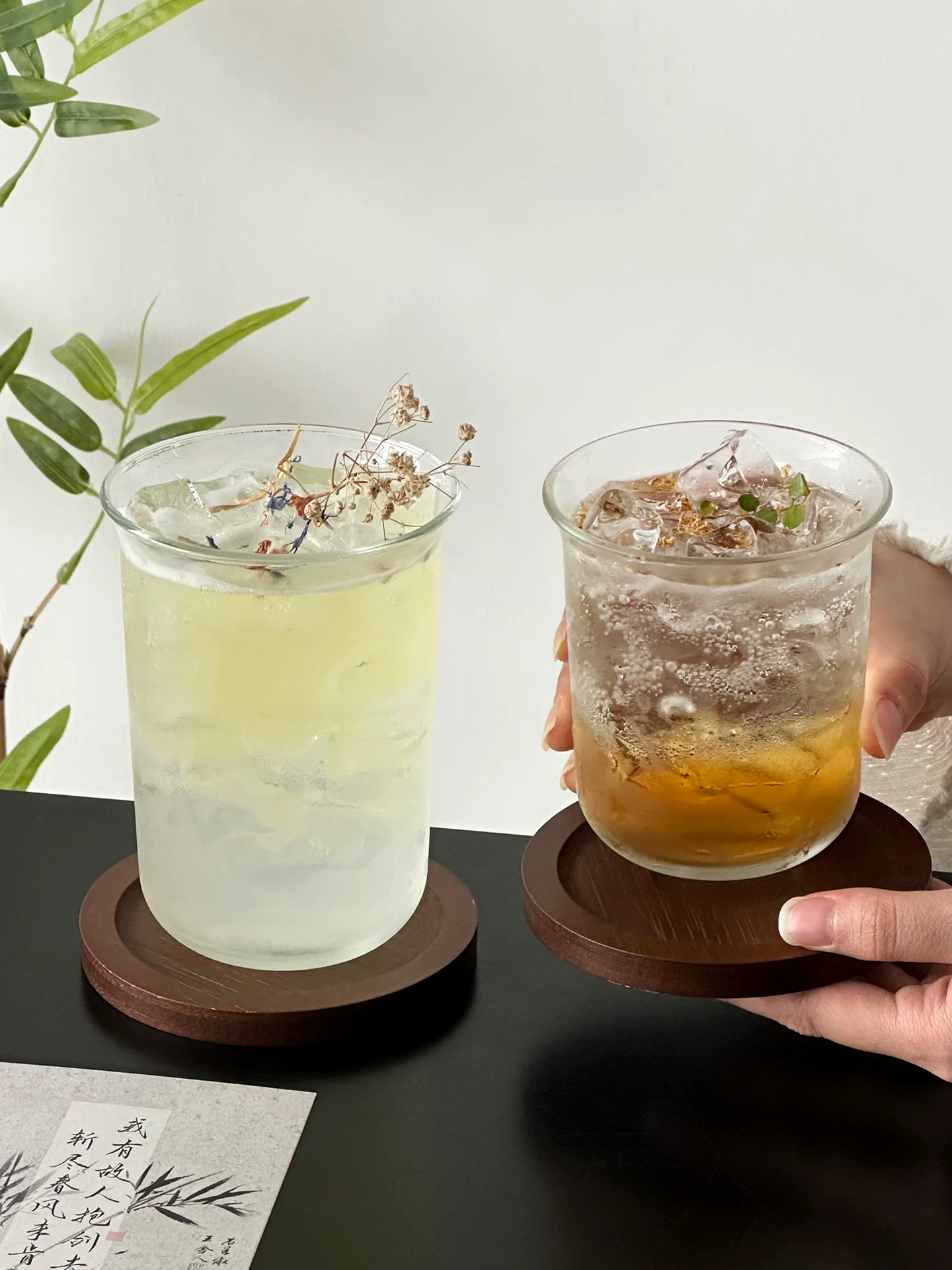 Cốc thủy tinh trong suốt đơn giản và cao cấp, cốc cà phê kiểu Mỹ, cốc latte, cốc đựng đồ uống, cốc đựng nước trái cây, cốc đựng đồ uống dung tích lớn