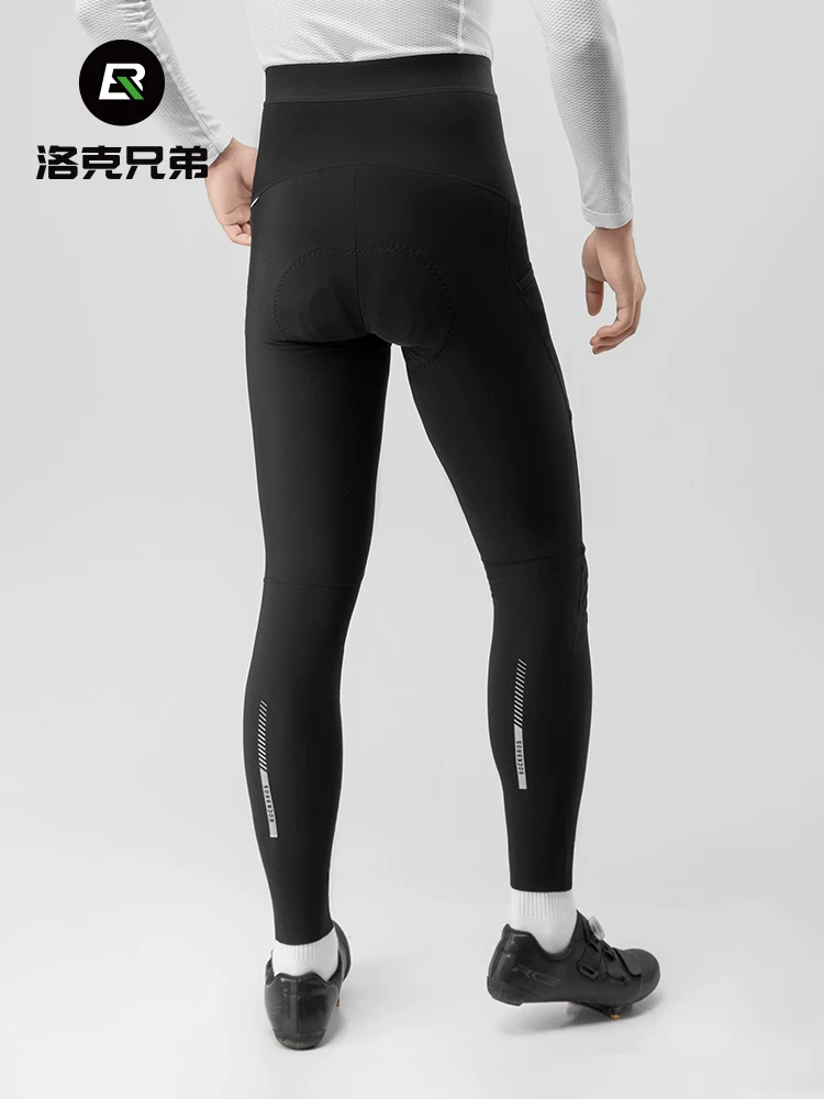 Quần đi xe đạp Rock Brothers lông cừu chống gió ấm áp xe đạp đường bộ quần đi xe đạp thể thao mùa thu đông phong cách nam