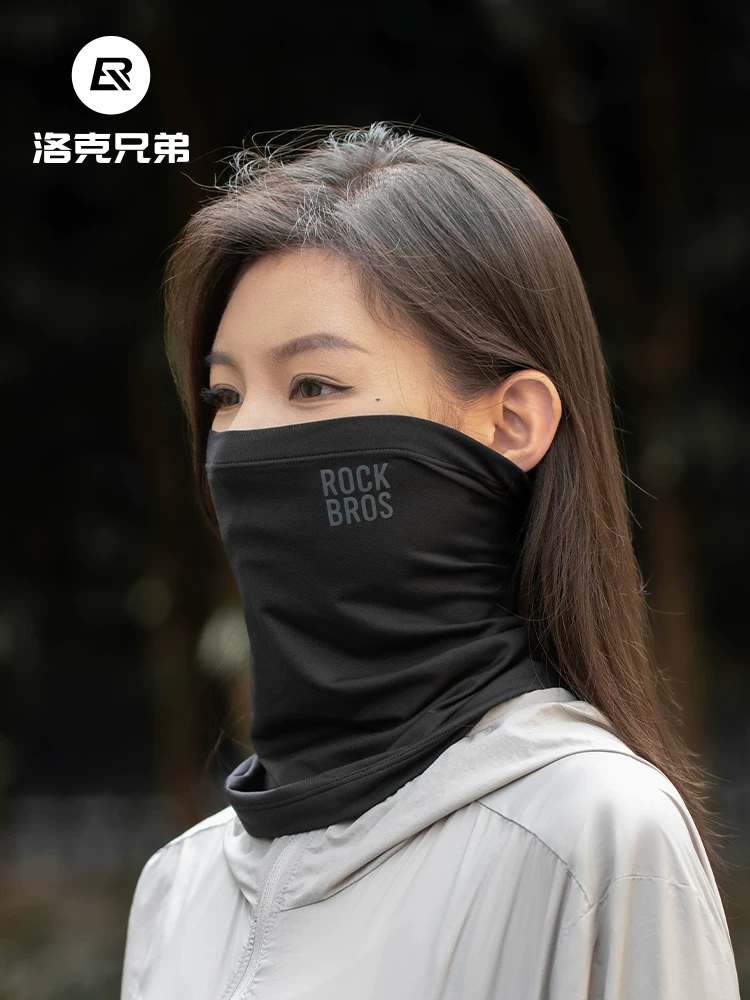 Mặt nạ đi xe đạp Rock Brothers mùa thu đông chống gió giữ ấm cổ, khăn quàng cổ thoáng khí bằng vải lông cừu, đồ dùng ngoài trời unisex
