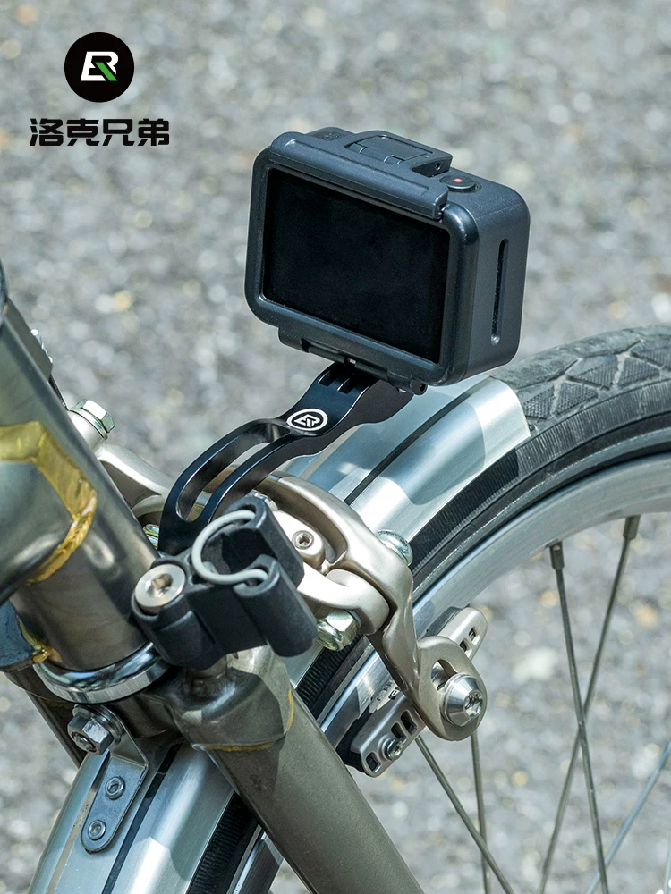Giá đỡ đèn xe đạp gấp Rock Brothers, giá đỡ đèn xe đạp, giá đỡ đèn đi đêm, giá đỡ mở rộng, đế gắn camera thể thao, phụ kiện