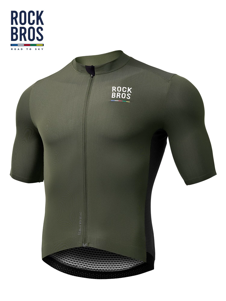 Rock Brothers Sky Road Series Áo đi xe đạp ngắn tay Áo thể thao nam đi xe đạp leo núi mùa hè