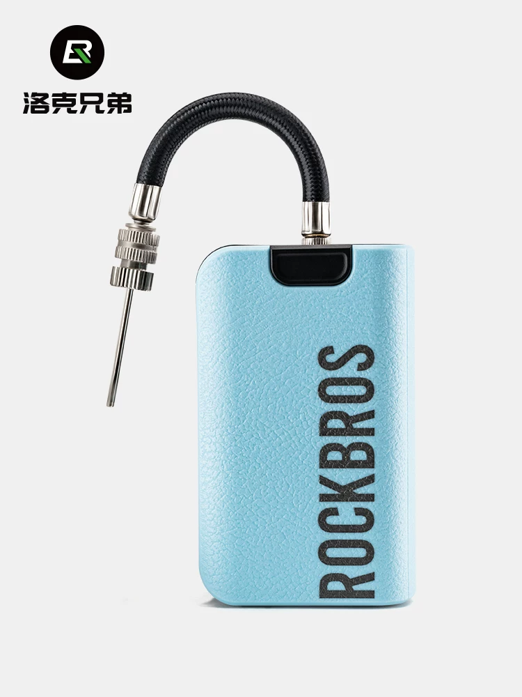 Máy bơm hơi điện Rock Brothers, màn hình kỹ thuật số, không dây, áp suất cao, dùng cho bóng rổ, bóng đá, sạc lại được, mini, di động