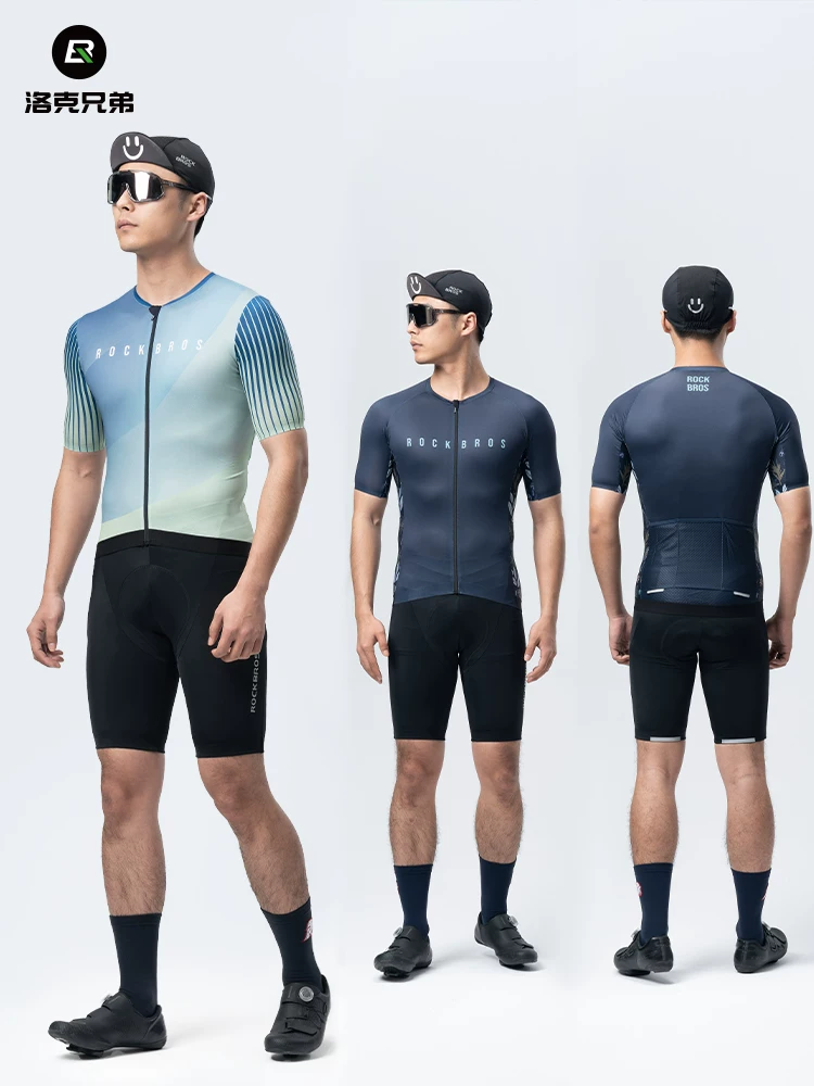 Bộ áo đi xe đạp Rock Brothers dành cho nam và nữ, áo ngắn tay mùa hè, xe đạp leo núi, xe đạp đường trường, đồ thể thao
