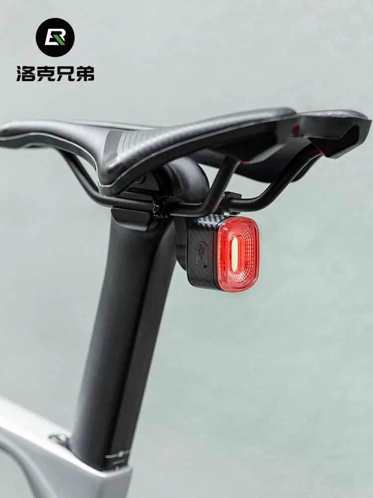 Đèn hậu xe đạp Rock Brothers xe đạp leo núi xe đạp đường bộ đi đêm cảm biến thông minh sạc đèn phanh thiết bị đạp xe