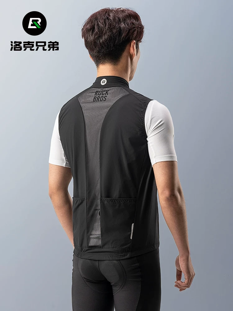 Áo đi xe đạp Rock Brothers Áo chống gió Áo ấm đường xe đạp leo núi Quần áo thoáng khí Áo không tay dành cho nam