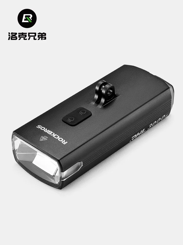 Đèn xe đạp Rock Brothers, đèn trước, ánh sáng mạnh, 3000 lumens, đèn pin, đi đường núi, đi đêm, chế độ chiếu xa và chiếu gần