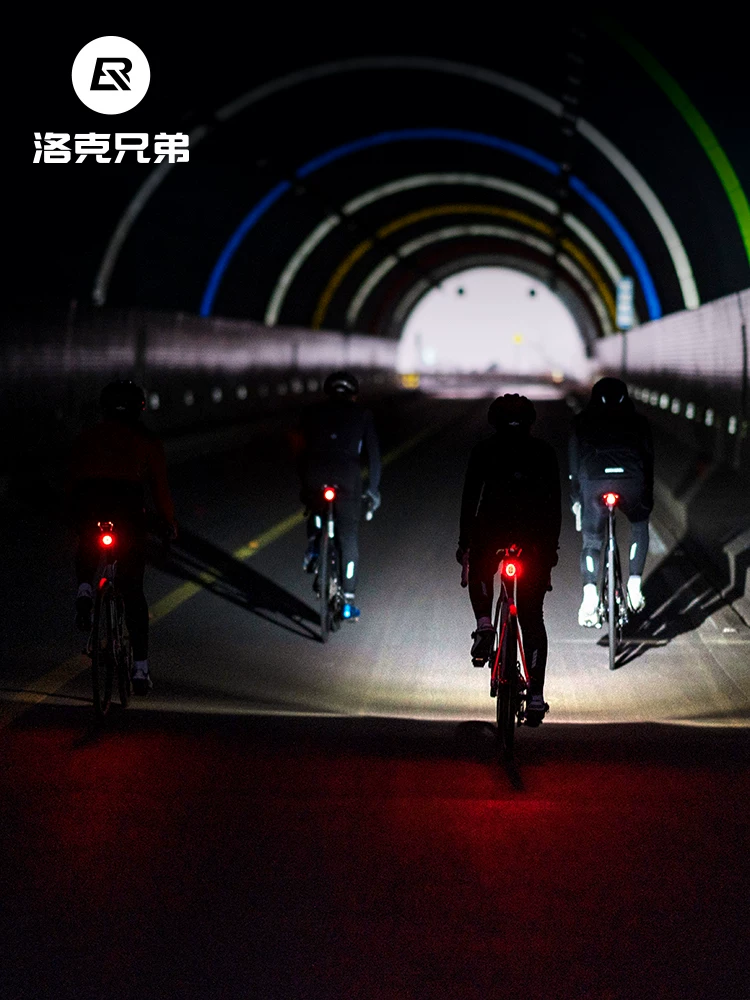 Đèn xe đạp Rock Brothers, đèn trước, đèn hậu, bộ đèn pin độ sáng cao gắn trên xe đạp leo núi, thiết bị đạp xe