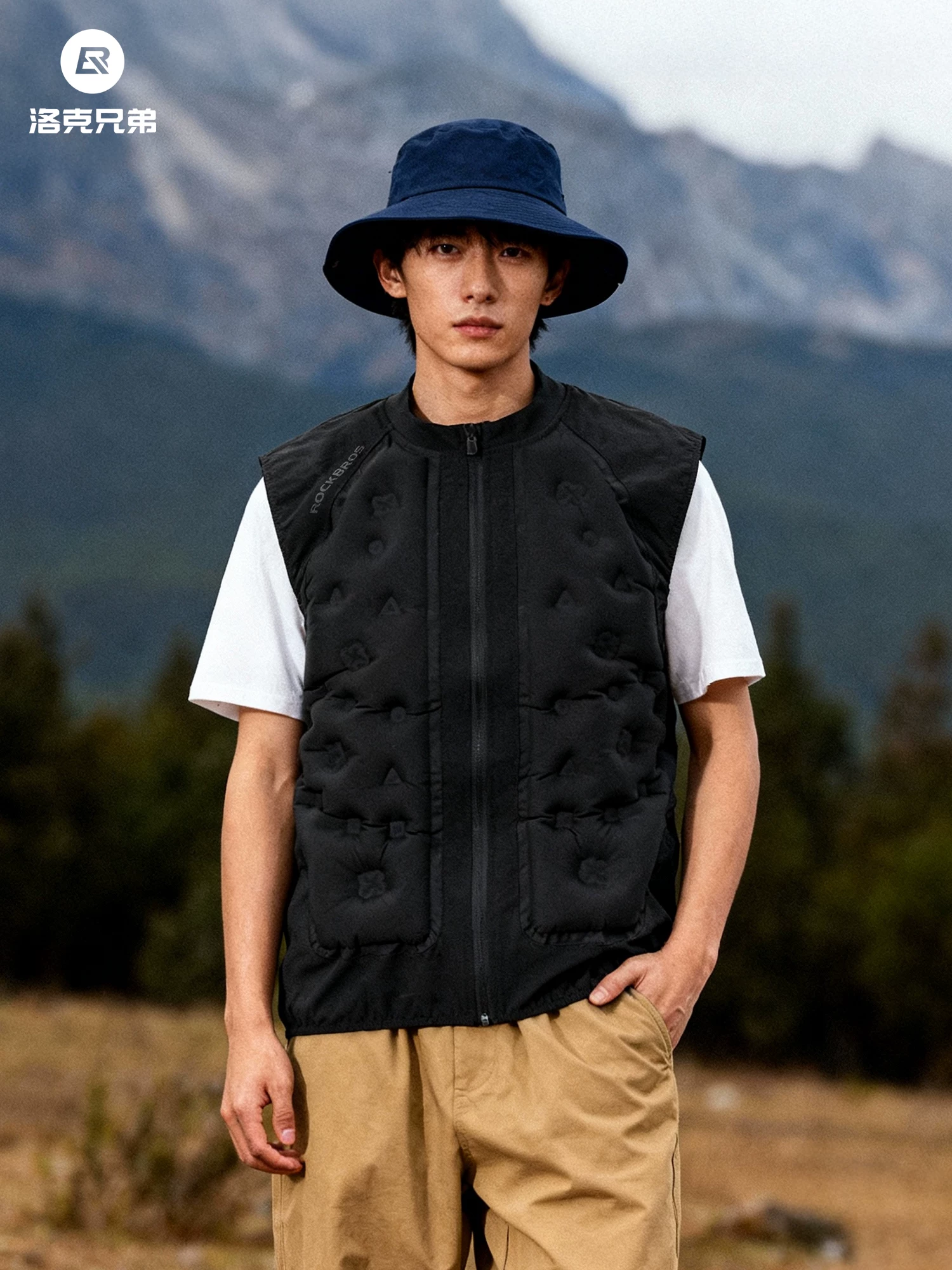 Rock Brothers áo vest sưởi ấm bằng không khí áo khoác giữ nhiệt bơm hơi áo vest ngoài trời đi xe máy quần áo mùa đông chống gió