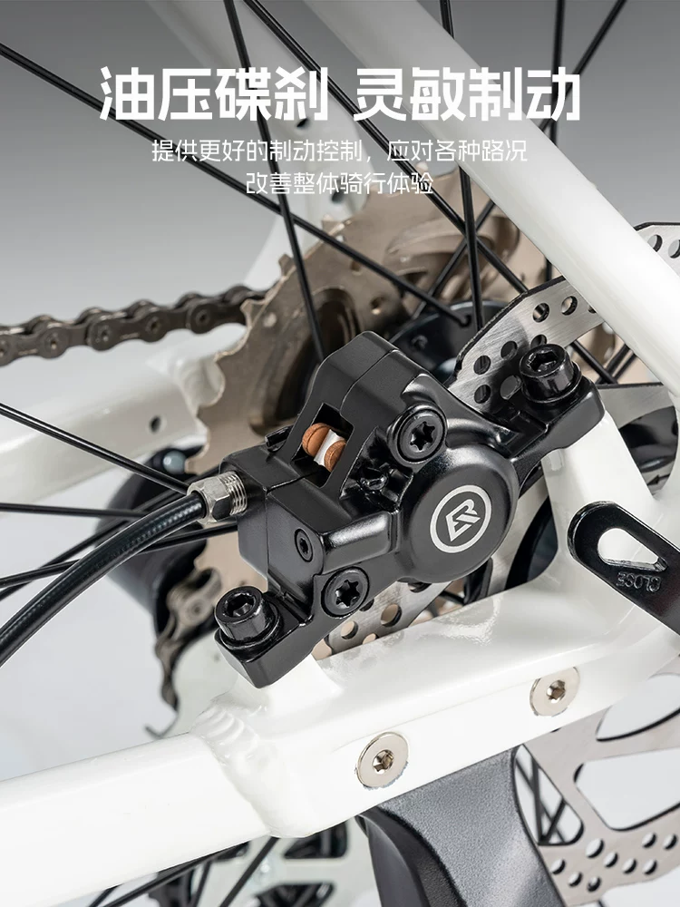 Xe đạp đường trường Rock Brothers có tay lái phẳng, phanh đĩa, xe đạp hợp kim nhôm nhẹ dành cho người lớn đi lại trong thành phố 700C dành cho nam và nữ.