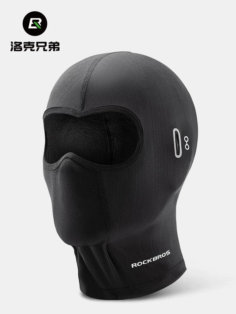 Mũ trùm đầu chống nắng Rock Brothers dành cho xe máy, mặt nạ che kín mặt, chống gió, unisex, giữ ấm cổ khi đạp xe, dùng được cho mọi mùa ngoài trời
