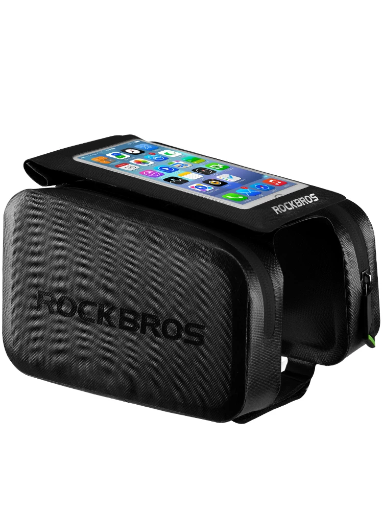 Túi đựng đồ trên yên xe đạp chống nước Rock Brothers, túi đựng điện thoại, túi trước xe đạp, phụ kiện xe đạp leo núi, xe đạp đường trường