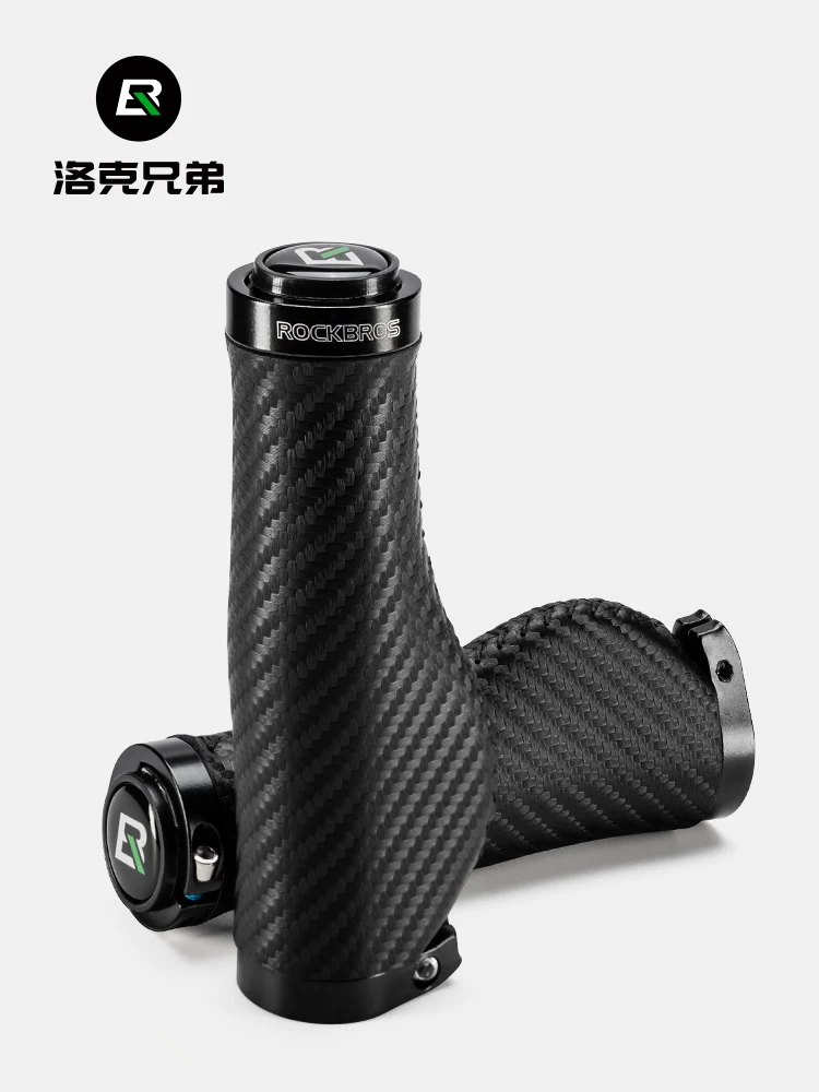 Tay cầm xe đạp leo núi Rock Brothers, tay lái xe đạp thoải mái có khả năng hấp thụ sốc, tay cầm chống trượt để đi lại