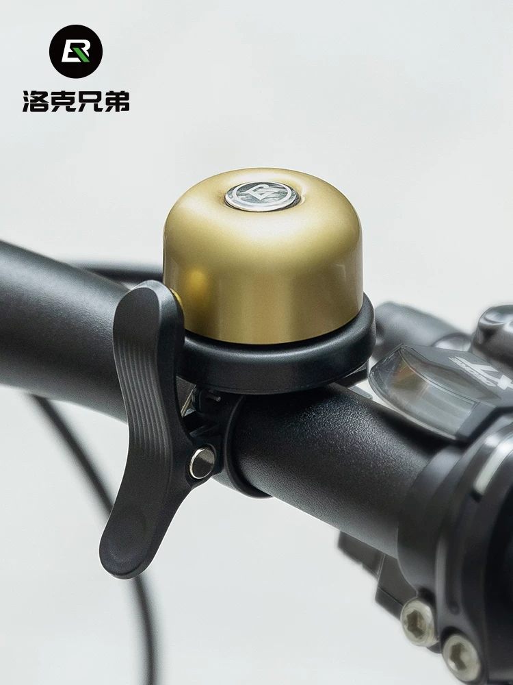 Chuông xe đạp Rock Brothers dành cho đường bộ, leo núi, xe đạp cố định, xe đạp trẻ em, phụ kiện đi xe đạp bằng đồng cổ điển