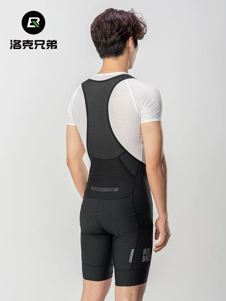 Quần yếm Rock Brothers dành cho nam mùa hè thoáng khí quần đi xe đạp đường bộ xe đạp leo núi thể thao quần short đi xe đạp
