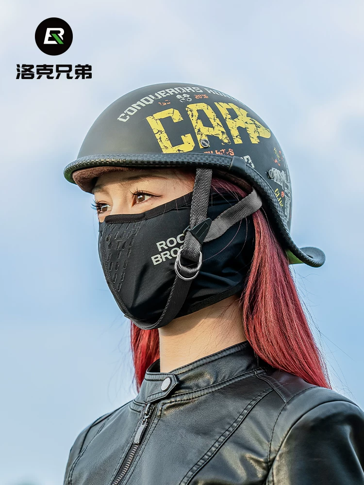 Mặt nạ chống nắng Rock Brothers khăn trùm đầu bằng lụa băng khăn quàng cổ đi xe đạp mũ bảo hiểm chống tia cực tím che mặt kiểu dáng mỏng dành cho nam và nữ mùa hè