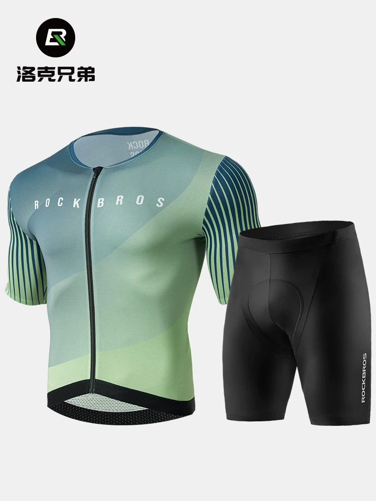 Bộ áo đi xe đạp Rock Brothers dành cho nam và nữ, áo ngắn tay mùa hè, xe đạp leo núi, xe đạp đường trường, đồ thể thao