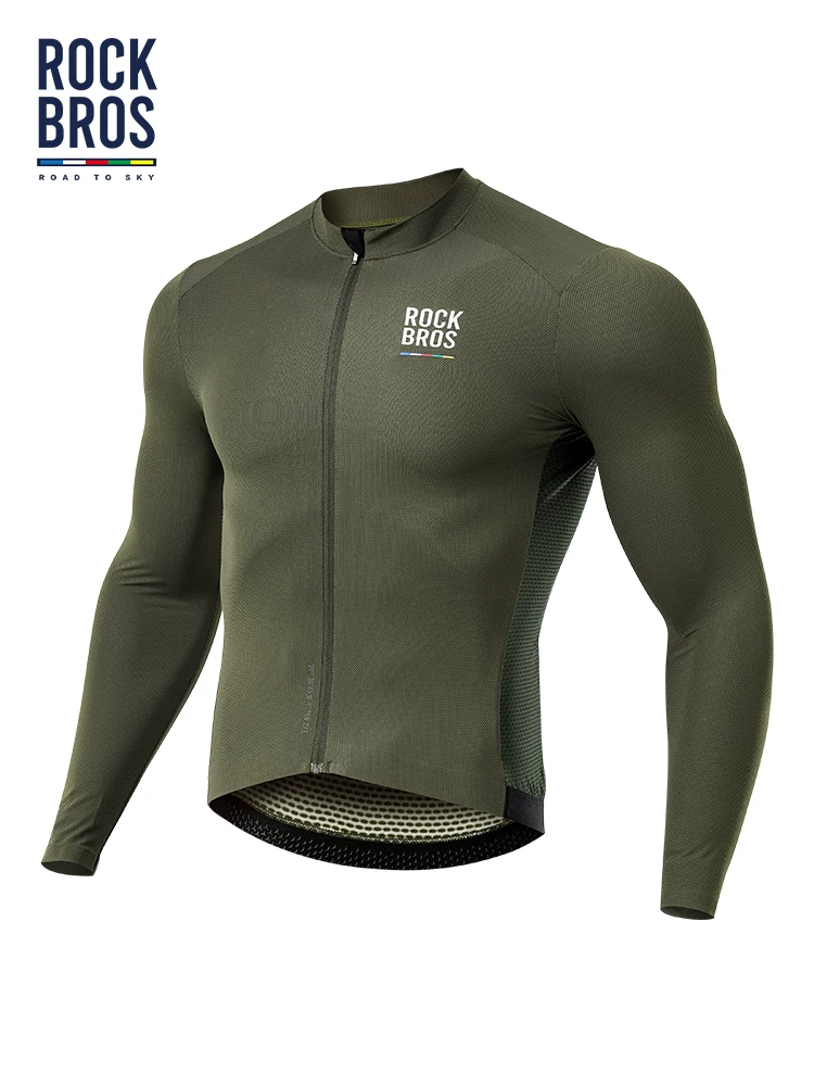 Rock Brothers Sky Road Series Mountain Road Bike Áo đi xe đạp Áo dài tay nam Áo thể thao mùa hè