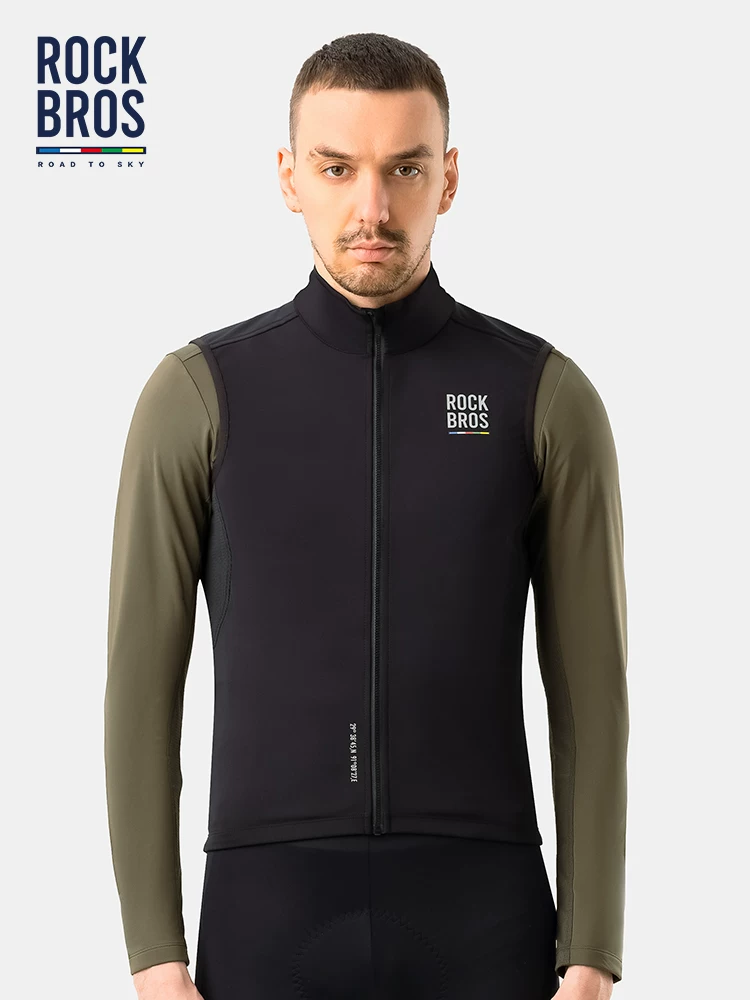 Rock Brothers Sky Road Series Áo đi xe đạp Áo chống gió Áo ấm đi xe đạp đường bộ Quần áo không tay dành cho nam