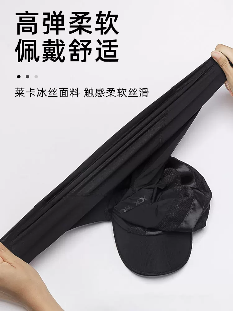 Mũ bảo hiểm mùa hè bằng vải lụa đá chống nắng Rock Brothers, dùng cho đi xe máy, câu cá, khẩu trang che mặt toàn diện, unisex