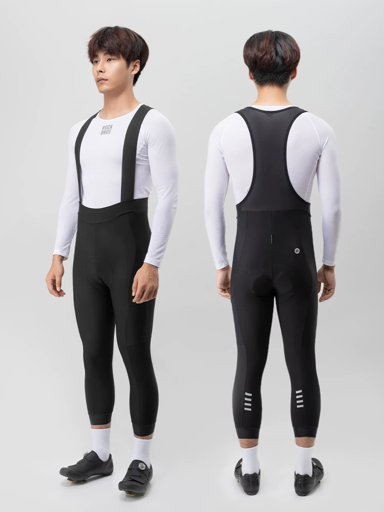 Quần đi xe đạp ba phần tư Rock Brothers mùa thu đông ngoài trời dành cho nam và nữ quần đi xe đạp đường trường ấm áp bằng lông cừu