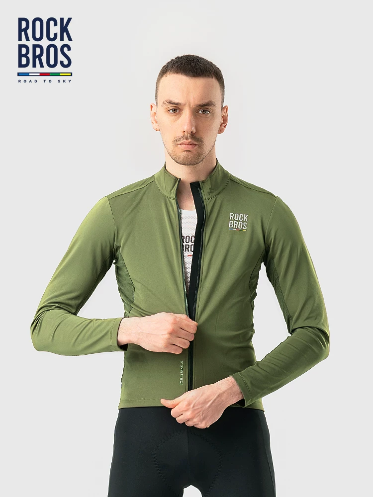 Rock Brothers Sky Road Series Áo đi xe đạp dài tay Áo ấm mùa thu đông Đường xe đạp thể thao Phong cách nam