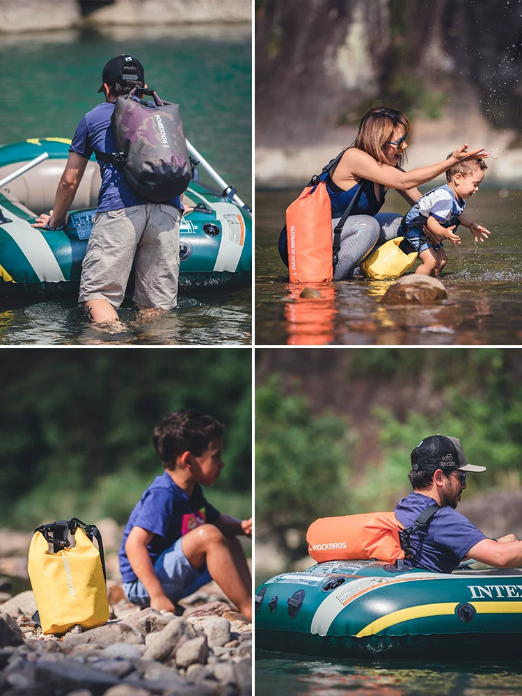 Túi bơi Rock Brothers chống thấm nước đi biển du lịch đồ bơi túi bảo quản nam nữ tập thể dục ngoài trời đi bè trên sông ba lô