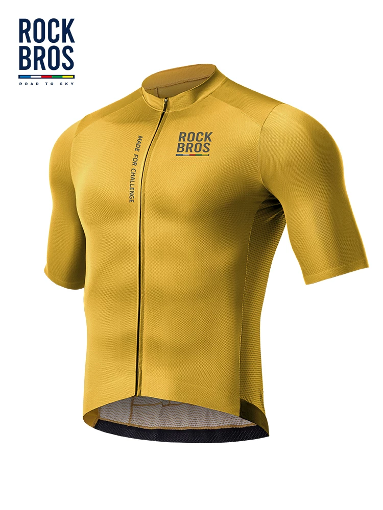Rock Brothers Sky Road Series Áo đi xe đạp đường núi Xe đạp thể thao Áo ngắn tay Quần áo đi xe đạp mùa hè cho nam