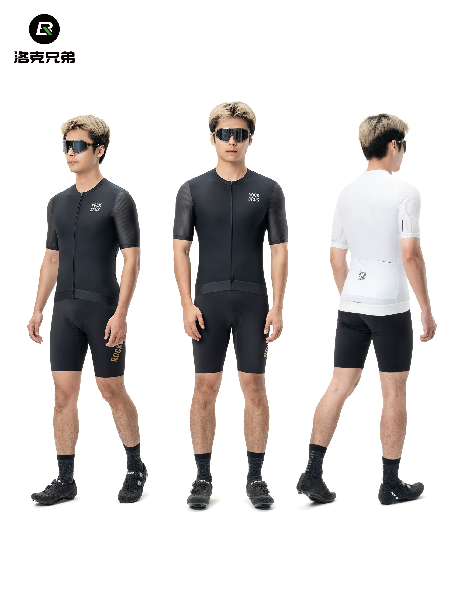 Bộ áo đi xe đạp Rock Brothers quần short ngắn tay dành cho nam và nữ quần áo và thiết bị chuyên nghiệp dành cho xe đạp đường trường và leo núi cho mùa hè