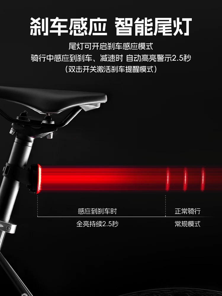 Đèn xe đạp Rock Brothers, đèn trước, đèn hậu, bộ đèn pin độ sáng cao gắn trên xe đạp leo núi, thiết bị đạp xe