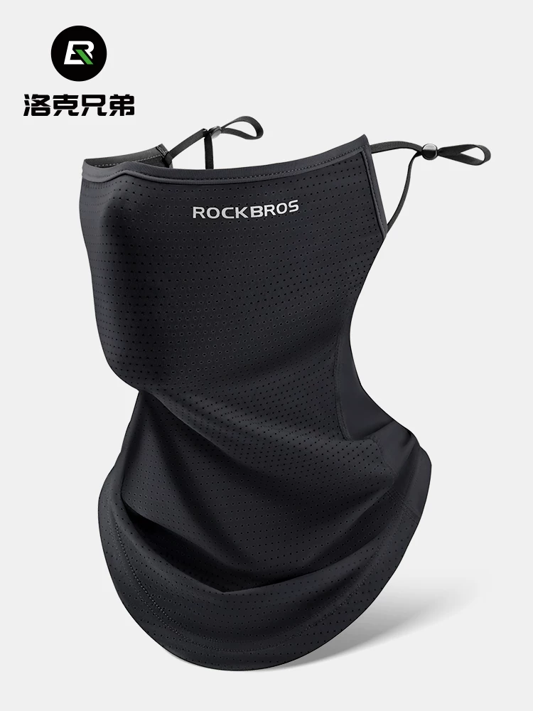 Khẩu trang che mặt chống nắng Rock Brothers, mũ trùm đầu đi xe máy, khăn quàng cổ bằng vải lụa đá mát, khăn che mặt mùa hè đi câu cá dành cho nam và nữ