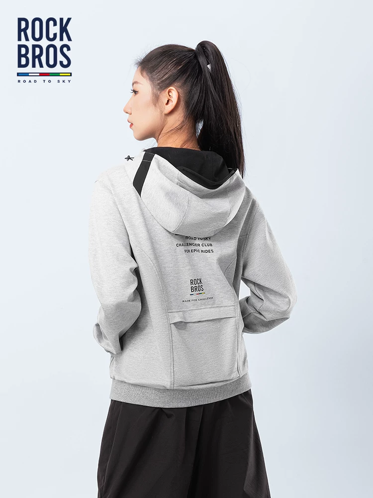 Áo khoác thể thao Rock Brothers Sky Road Series áo khoác dài tay có mũ trùm đầu dành cho nam và nữ áo len cặp đôi mùa thu đông