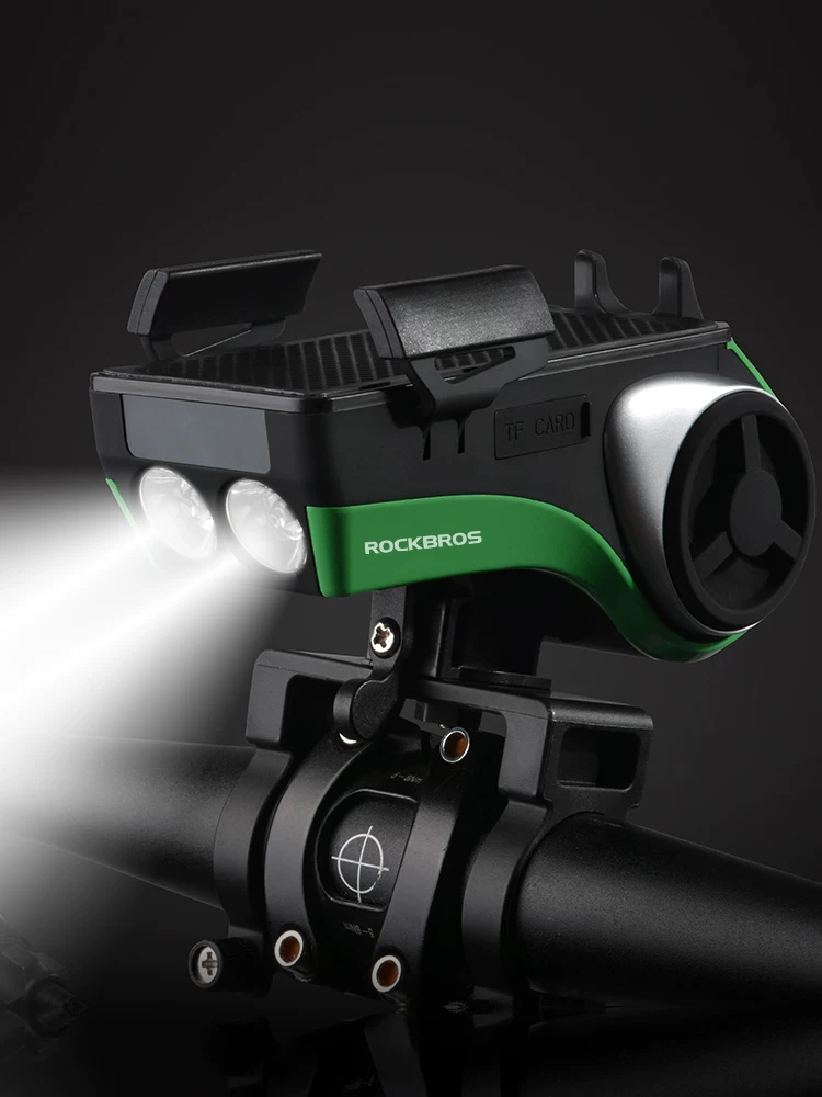 Rock Brothers xe đạp âm thanh loa siêu trầm Bluetooth đi xe đạp loa đèn xe đạp còi giá đỡ điện thoại phụ kiện