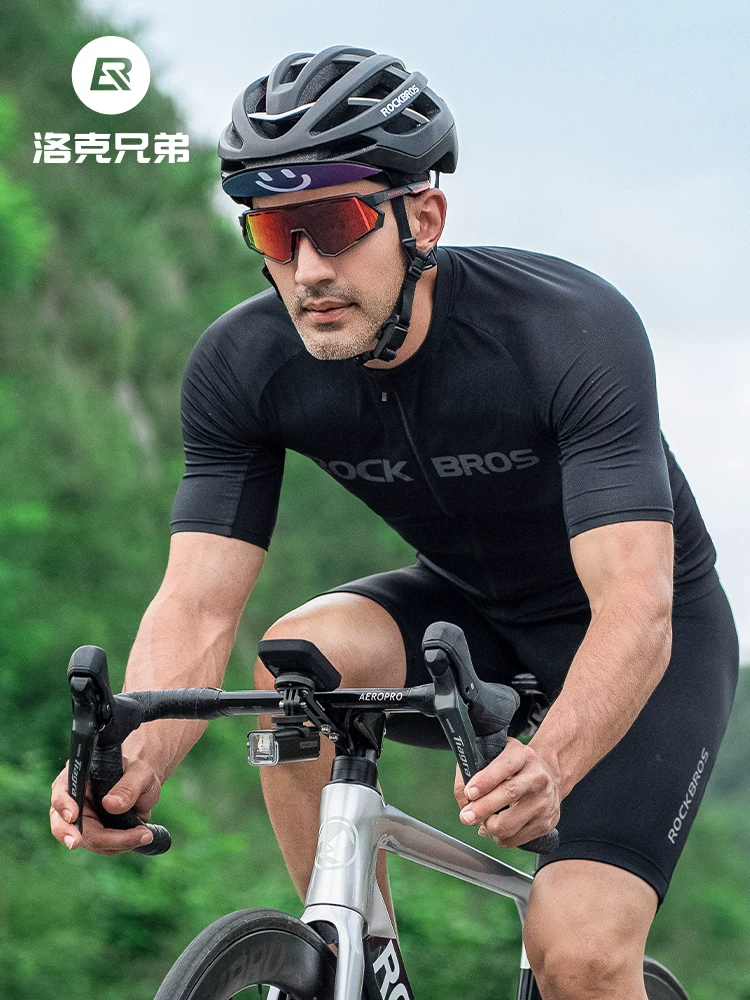 Mũ đi xe đạp Rock Brothers COOLMAX chống nắng thoáng khí mũ xe đạp đường bộ lót mũ bảo hiểm nam mùa hè