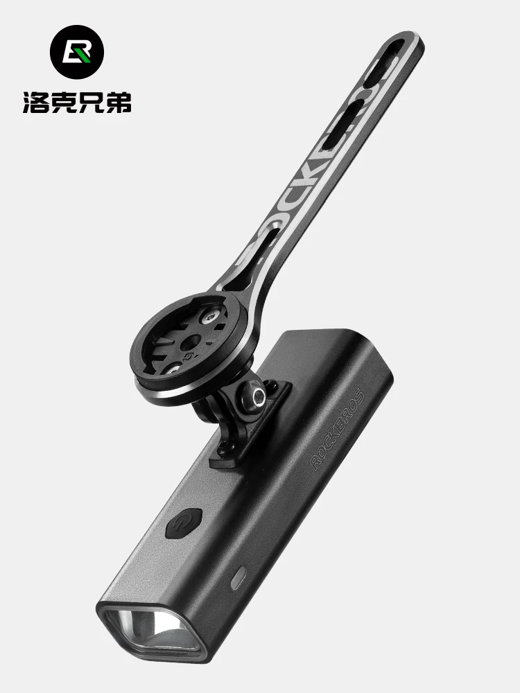 Đèn xe đạp Rock Brothers gắn trên xe đạp, đèn đi đêm, đèn xe đạp, giá đỡ đèn mạnh mẽ, thiết bị đèn trước xe đạp leo núi