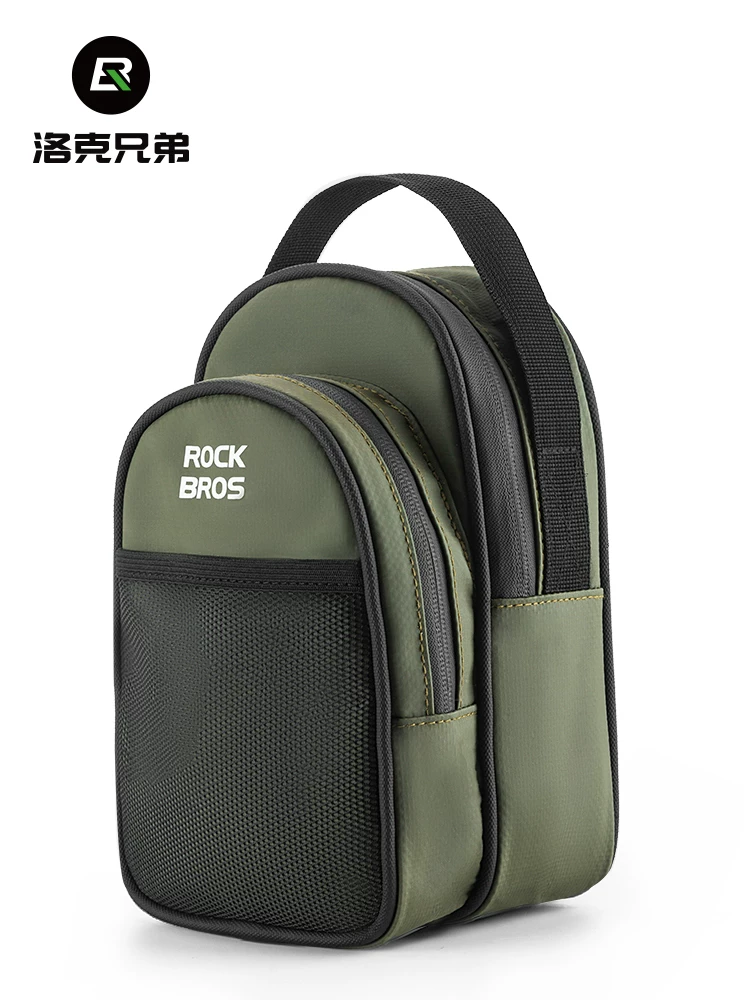 Túi đựng xe đạp gấp Rock Brothers, túi vải nhỏ, túi trước xe đạp, phụ kiện đựng đồ trên tay lái xe đạp
