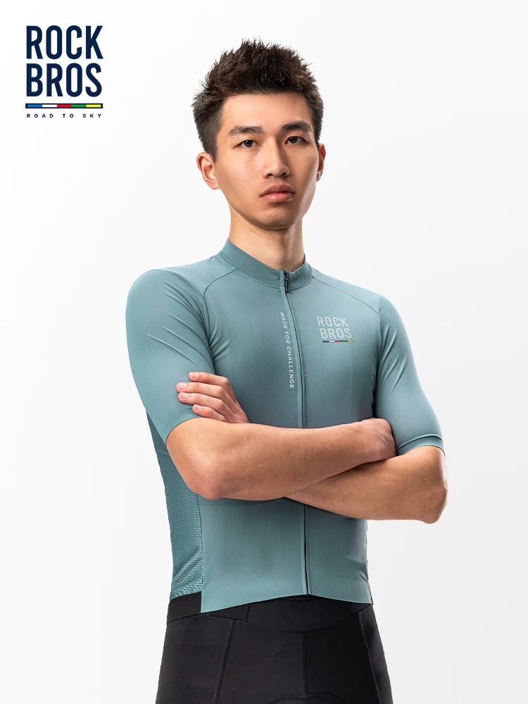 Rock Brothers Sky Road Series Áo đi xe đạp đường núi Xe đạp thể thao Áo ngắn tay Quần áo đi xe đạp mùa hè cho nam