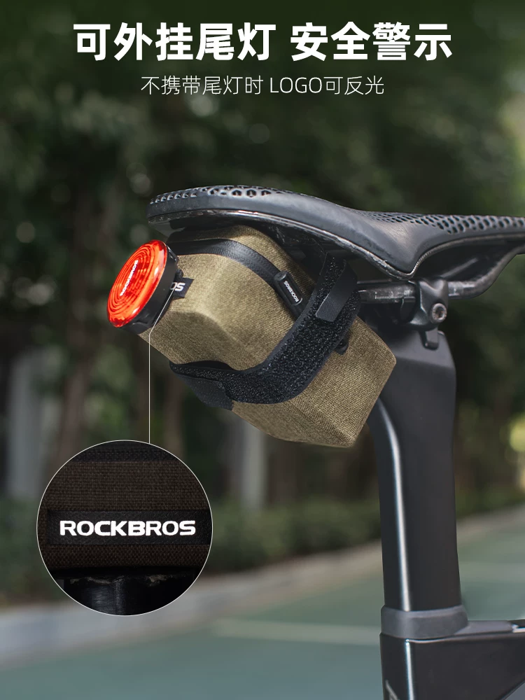 Túi đựng xe đạp Rock Brothers Túi đựng xe đạp đường trường chống thấm nước Túi đuôi nhẹ Nhẹ gọn nhẹ Túi yên xe đạp di động Phụ kiện đi xe đạp