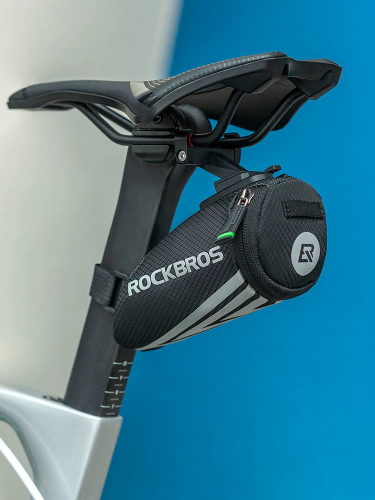 Túi đựng đồ phía sau xe đạp Rock Brothers mini, di động, dành cho xe đạp đường trường, đệm yên xe đạp, túi yên xe ba môn phối hợp, phụ kiện