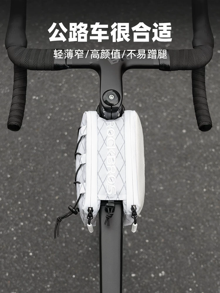 Túi đựng đồ phía trước xe đạp Rock Brothers, túi khung xe đạp leo núi, túi yên xe, thiết bị đạp xe lắp đặt treo