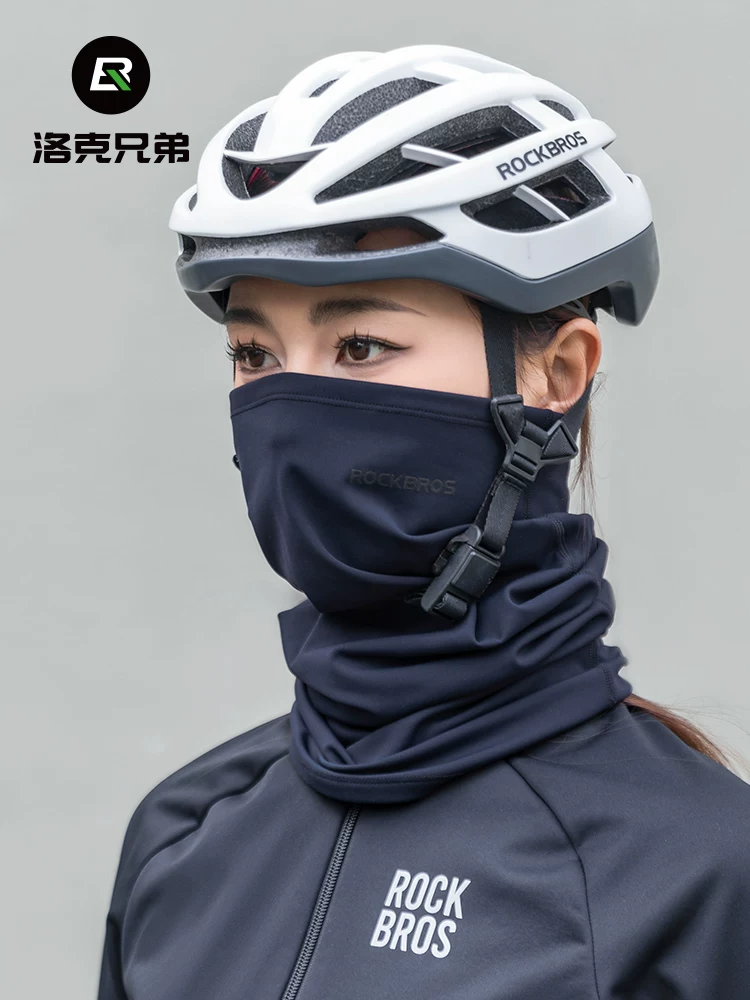 Khăn che mặt đi xe đạp ấm áp của Rock Brothers, khăn trùm đầu, khăn quàng cổ bằng lông cừu chống lạnh, khăn che mặt chống gió, thiết bị mùa đông cho nam và nữ