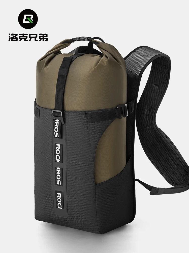 Ba lô đi xe đạp Rock Brothers loại ba lô chia đôi chống thấm nước túi đựng xe đạp đường bộ ngoài trời dành cho nam đi bộ đường dài túi thể thao