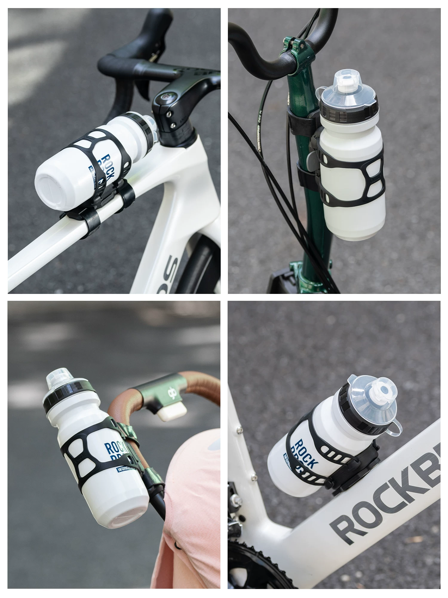 Giá để bình nước nam châm gắn xe đạp Rock Brothers, tháo lắp nhanh, dành cho xe đạp đường trường, leo núi, xe đạp gấp nhỏ, giá để cốc nước