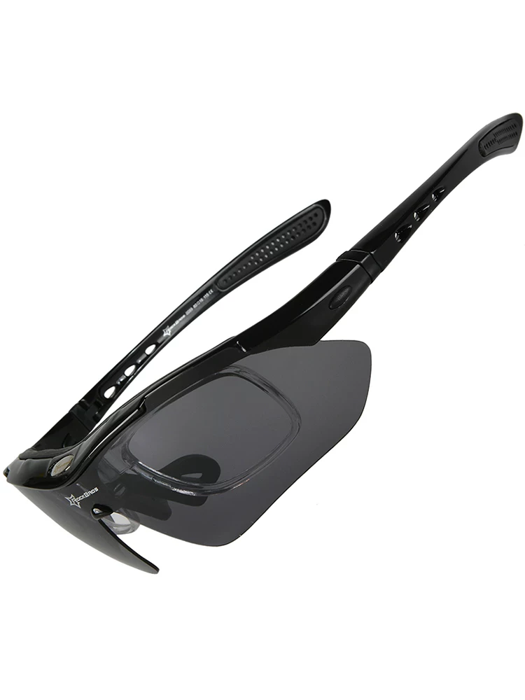 Kính đi xe đạp Rock Brothers, kính cận thị phân cực đổi màu dành cho nam và nữ, kính thể thao đi xe đạp ngoài trời và chạy bộ chống gió và chống cát