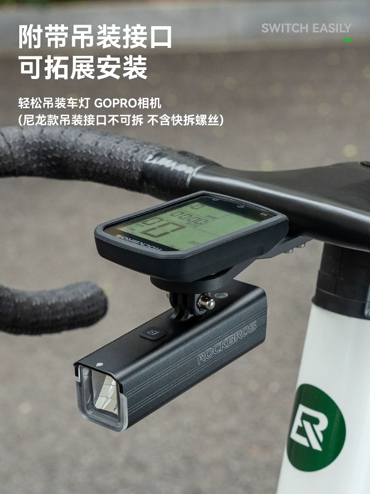 Giá đỡ đèn xe đạp Rock Brothers, giá đỡ tay lái, giá đỡ xe đạp đường trường, giá đỡ camera thể thao khi đạp xe