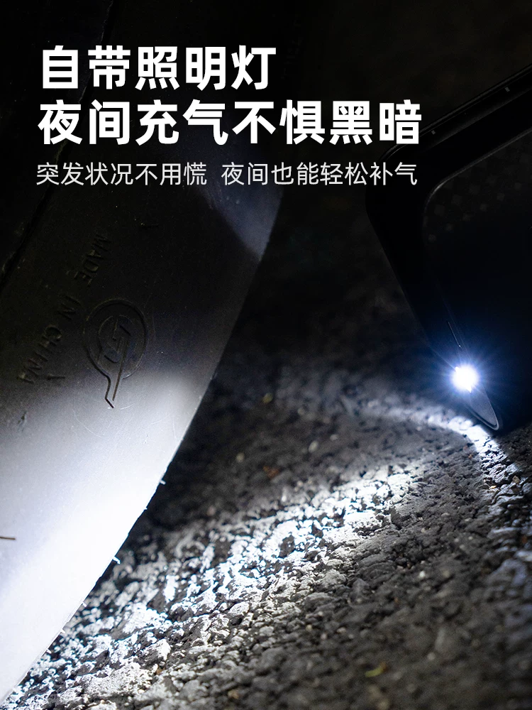 Máy bơm không khí điện Rock Brothers Máy bơm hơi cầm tay không dây áp suất cao dành cho xe đạp, xe máy, ô tô mini và đồ bơm hơi.