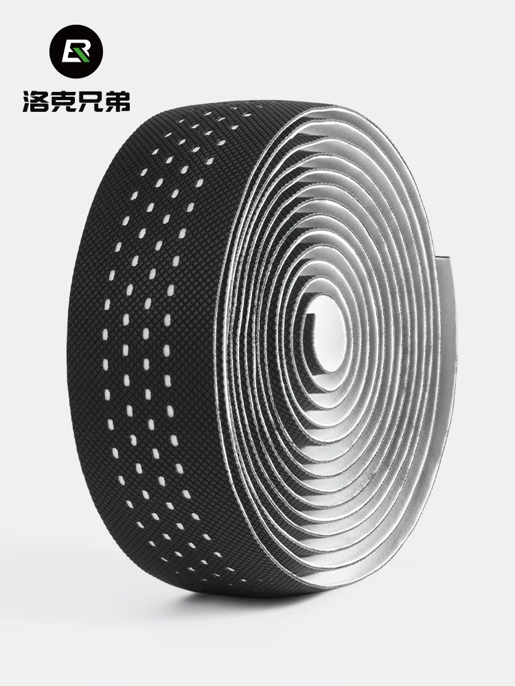 Tay lái xe đạp đường trường Rock Brothers có tay cầm cong, dây đeo xe đạp, chống trượt, giảm xóc, phụ kiện thiết bị đi xe thoải mái dành cho nam giới