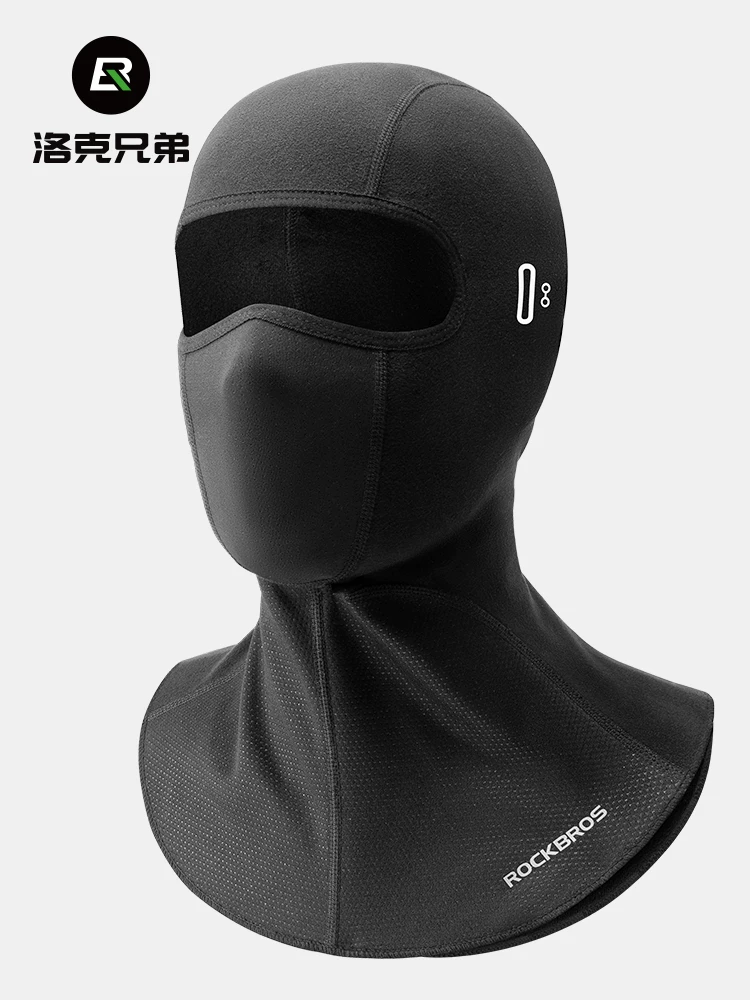 Khăn giữ ấm cổ đi xe đạp Rock Brothers, chất liệu fleece, dành cho nam và nữ, mùa thu đông, chống gió, che kín mặt
